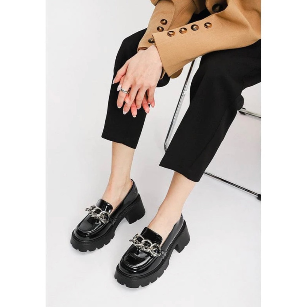 Black Patent Loafers eu 42